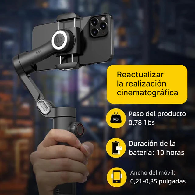 Tripie Universal con Soporte Estabilizador para Teléfono Móvil