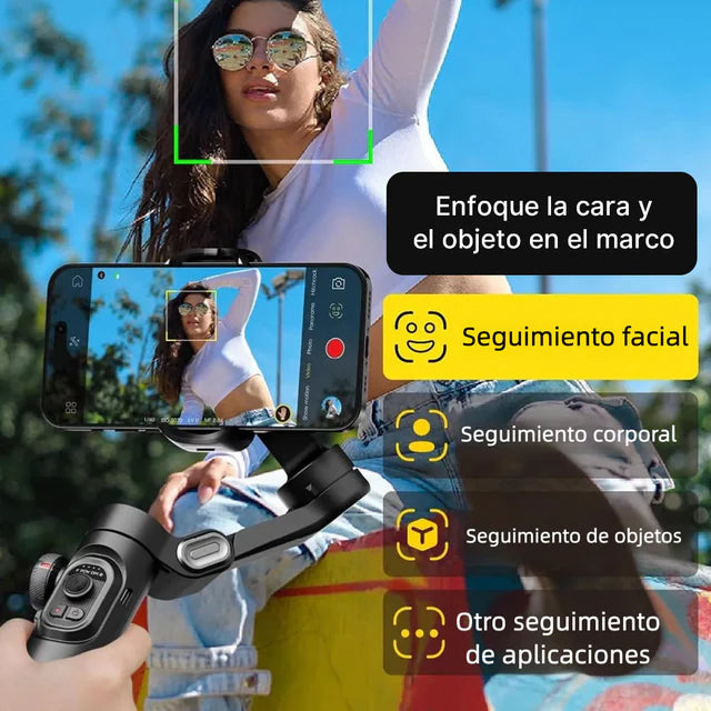 Tripie Universal con Soporte Estabilizador para Teléfono Móvil