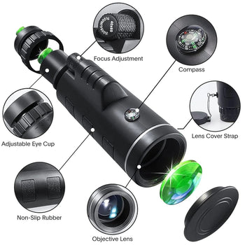 Telescopio Portátil con Visión Nocturna Estrella + REGALO