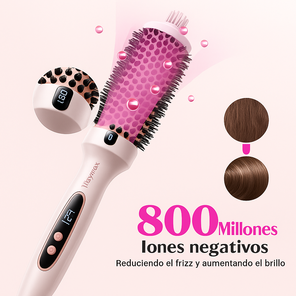 Wavytalk Cepillo 1.5'' – Brushing Perfecto, Rosa Sakura, Menos Daño