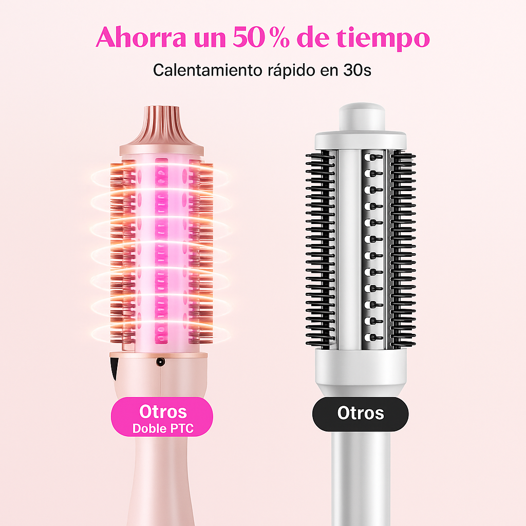Wavytalk Cepillo 1.5'' – Brushing Perfecto, Rosa Sakura, Menos Daño