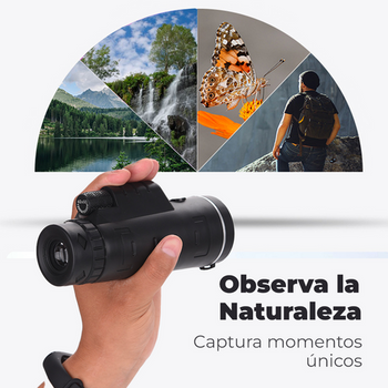 Telescopio Portátil con Visión Nocturna Estrella + REGALO